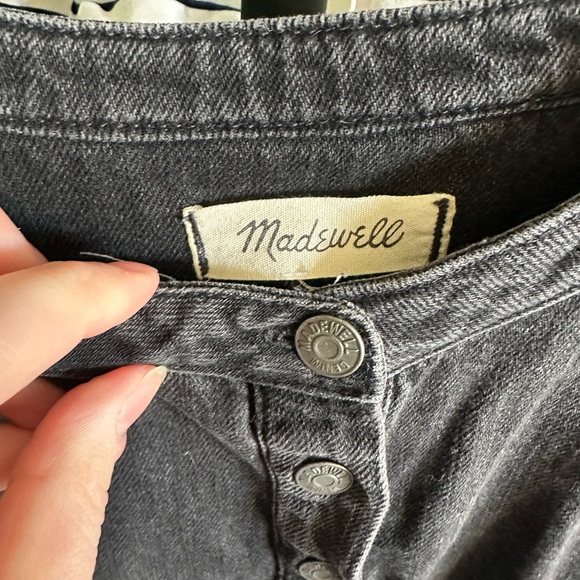 Madewell Black Long Sleeve Denim Dress - Picture 2 of 2